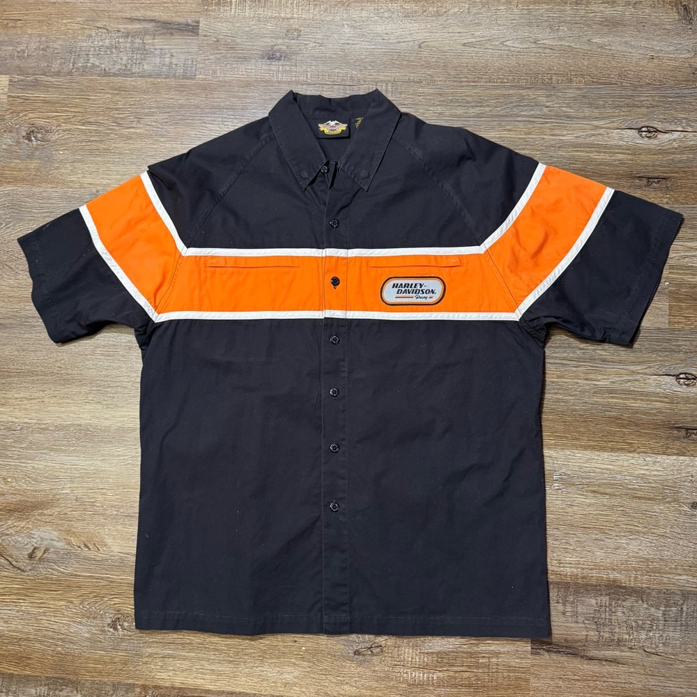 Vintage Harley Davidson Biker Button Up Shirt - Picture 1 of 5